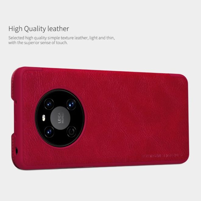 Nillkin - Huawei Mate 40 Hülle - Leder Book Case - Qin Series - rot