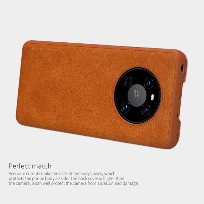 Nillkin - Huawei Mate 40 Hülle - Leder Book Case - Qin Series - rot