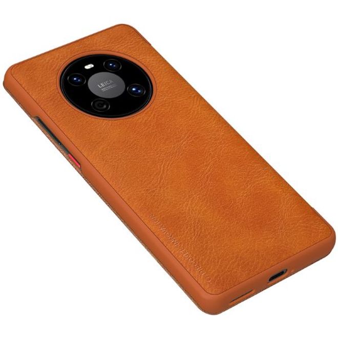 Nillkin - Huawei Mate 40 Hülle - Leder Book Case - Qin Series - braun
