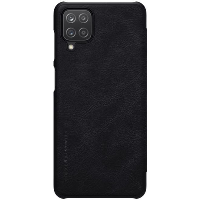 Nillkin - Samsung Galaxy A12 Hülle - Leder Book Case - Qin Series - schwarz