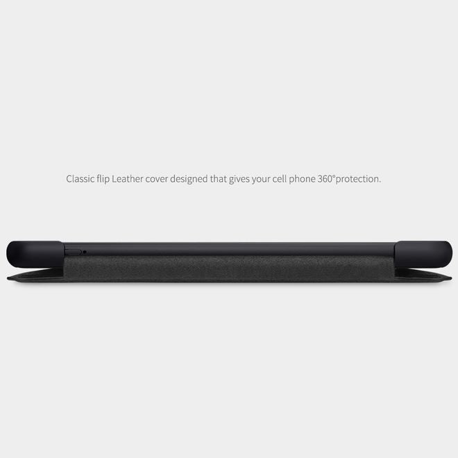 Nillkin - Samsung Galaxy A12 Hülle - Leder Book Case - Qin Series - schwarz