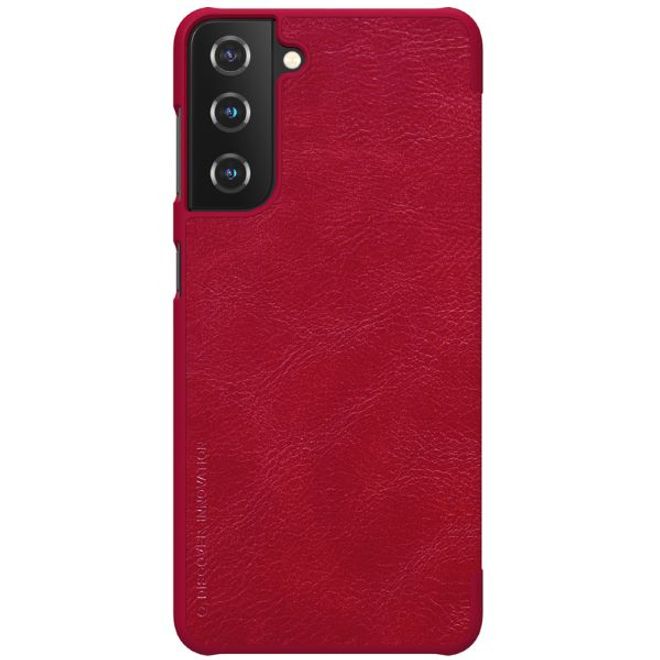 Nillkin - Samsung Galaxy S21 Hülle - Leder Book Case - Qin Series - rot