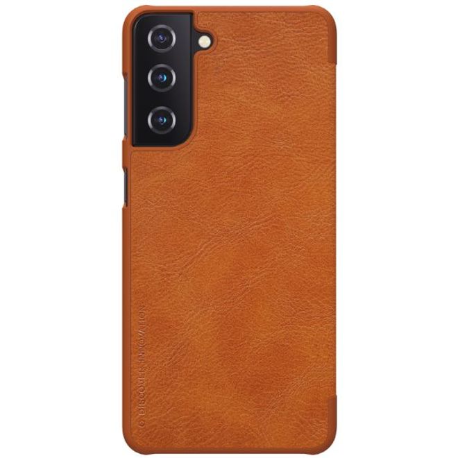 Nillkin - Samsung Galaxy S21+ Hülle - Leder Book Case - Qin Series - braun