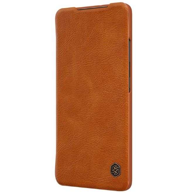 Nillkin - Samsung Galaxy S21 Ultra Hülle - Leder Book Case - Qin Series - braun