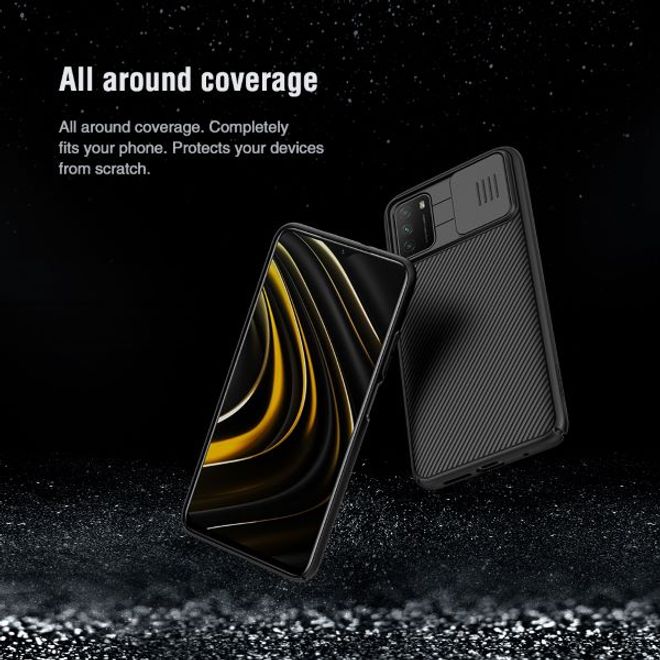 Nillkin - Xiaomi Poco M3 Hülle - Plastik Hardcase - CamShield Series - schwarz