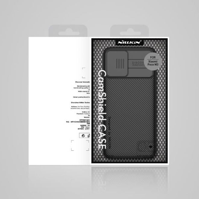 Nillkin - Xiaomi Poco M3 Hülle - Plastik Hardcase - CamShield Series - schwarz