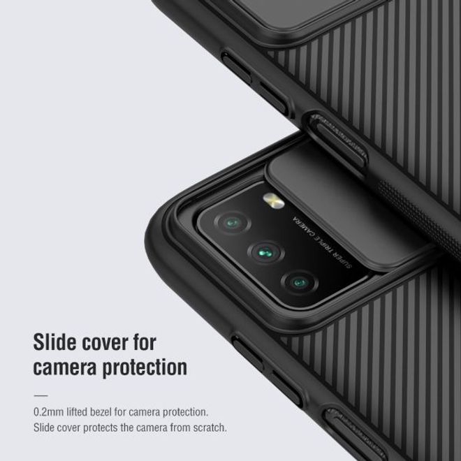Nillkin - Xiaomi Poco M3 Hülle - Plastik Hardcase - CamShield Series - schwarz