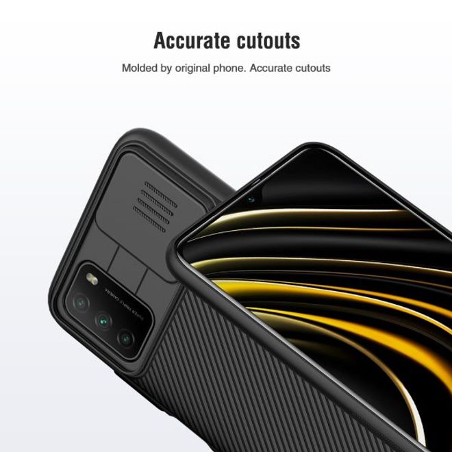 Nillkin - Xiaomi Poco M3 Hülle - Plastik Hardcase - CamShield Series - schwarz
