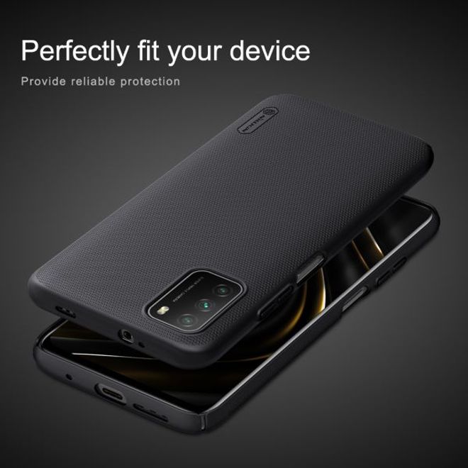 Nillkin - Xiaomi Poco M3 Hülle - Plastik Case - Super Frosted Shield Series - schwarz