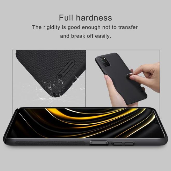 Nillkin - Xiaomi Poco M3 Hülle - Plastik Case - Super Frosted Shield Series - schwarz