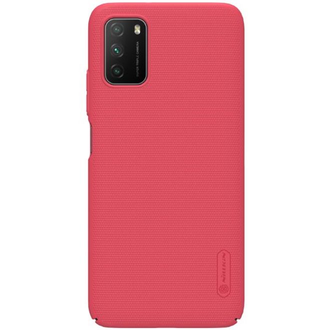 Nillkin - Xiaomi Poco M3 Hülle - Plastik Case - Super Frosted Shield Series - rot