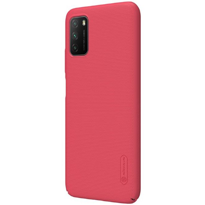 Nillkin - Xiaomi Poco M3 Hülle - Plastik Case - Super Frosted Shield Series - rot