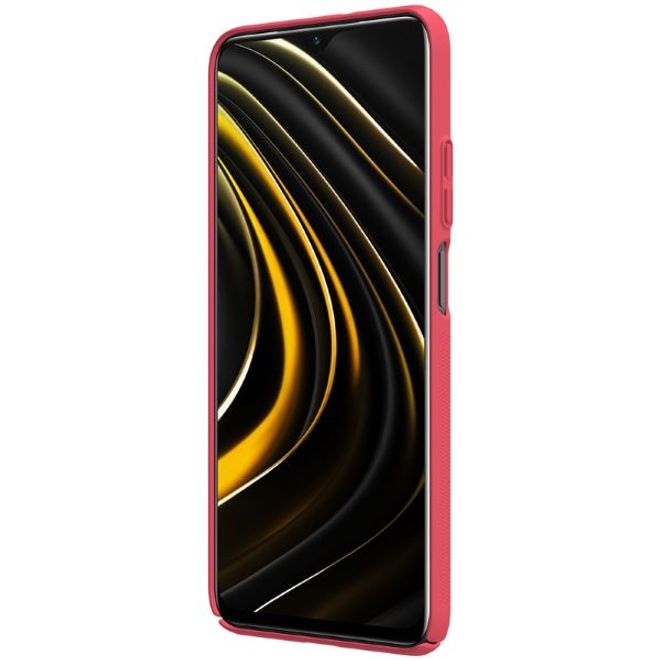 Nillkin - Xiaomi Poco M3 Hülle - Plastik Case - Super Frosted Shield Series - rot