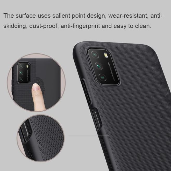 Nillkin - Xiaomi Poco M3 Hülle - Plastik Case - Super Frosted Shield Series - rot