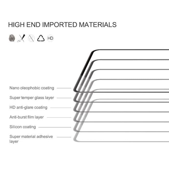 Nillkin - Samsung Galaxy A72 5G / 4G Schutzfolie - aus gehärtetem Glas - CP+ Pro Series - schwarz