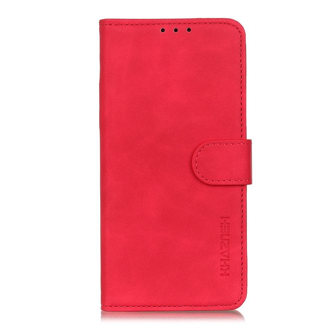 Samsung Galaxy S21+ Handyhülle - Vintage II Leder Bookcover Series - rot