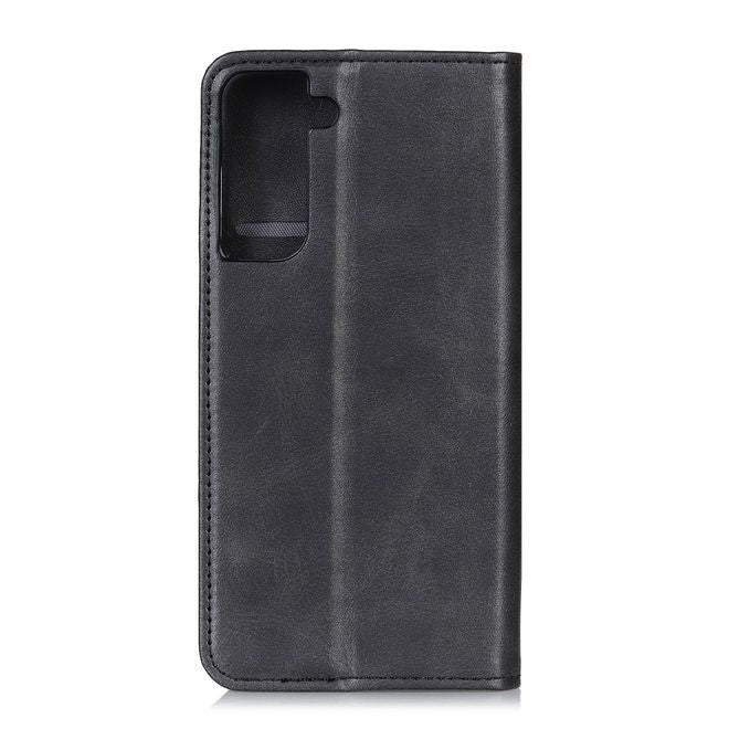 Samsung Galaxy S21+ Handy Hülle - Classic V Leder Bookcover Series - schwarz