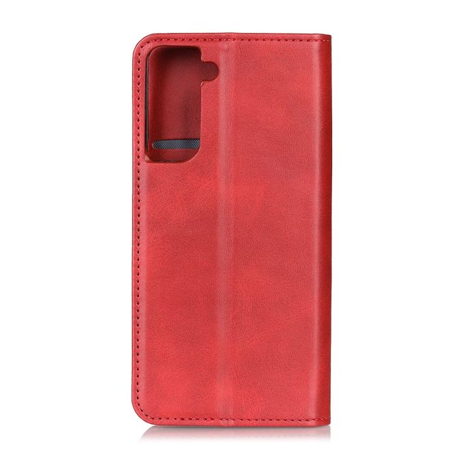 Samsung Galaxy S21+ Handy Hülle - Classic V Leder Bookcover Series - rot