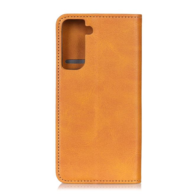 Samsung Galaxy S21+ Handy Hülle - Classic V Leder Bookcover Series - braun