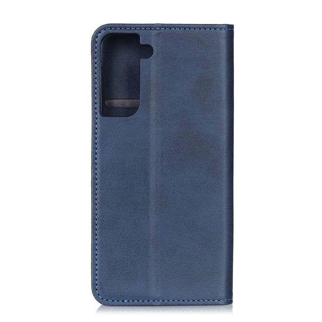 Samsung Galaxy S21+ Handy Hülle - Classic V Leder Bookcover Series - blau