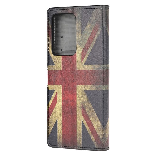 Samsung Galaxy S21 Ultra Handy Hülle - Leder Bookcover Image Series - Retro UK Flagge