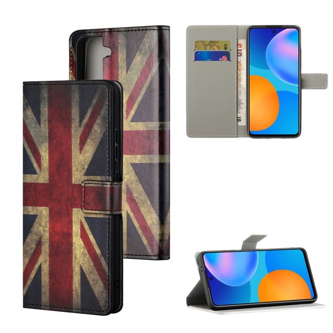 Samsung Galaxy S21+ Handy Hülle - Leder Bookcover Image Series - Retro UK Flagge
