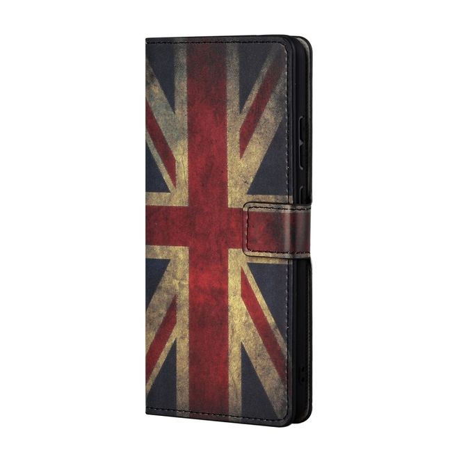 Samsung Galaxy S21+ Handy Hülle - Leder Bookcover Image Series - Retro UK Flagge