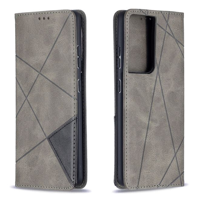 Samsung Galaxy S21 Ultra Hülle - Elegantes Bookcover - grau