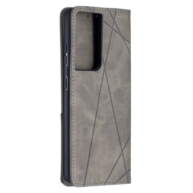 Samsung Galaxy S21 Ultra Hülle - Elegantes Bookcover - grau