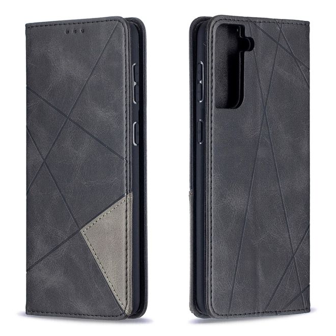 Samsung Galaxy S21+ Hülle - Elegantes Bookcover - schwarz