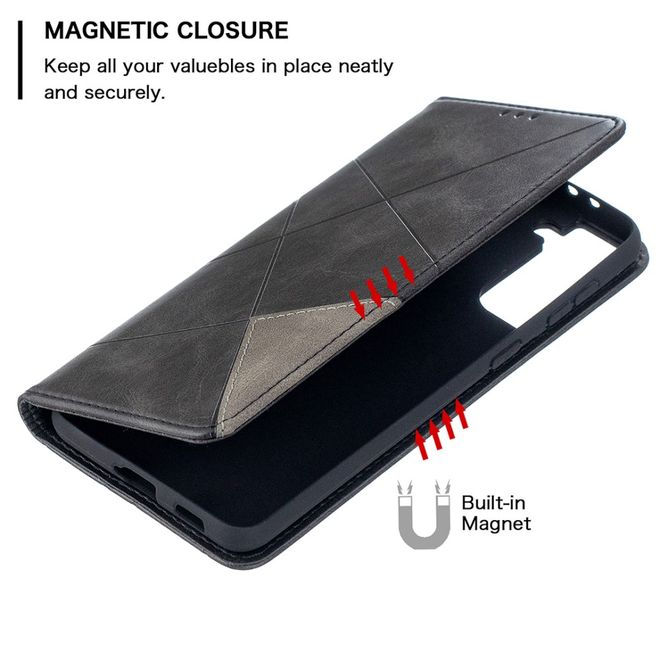 Samsung Galaxy S21+ Hülle - Elegantes Bookcover - schwarz