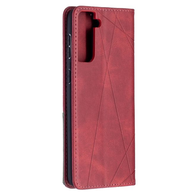Samsung Galaxy S21+ Hülle - Elegantes Bookcover - rot