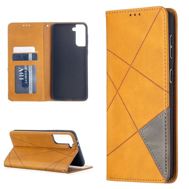 Samsung Galaxy S21+ Hülle - Elegantes Bookcover - braun