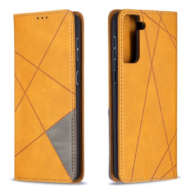 Samsung Galaxy S21+ Hülle - Elegantes Bookcover - braun