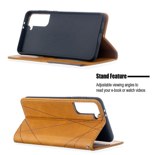 Samsung Galaxy S21+ Hülle - Elegantes Bookcover - braun