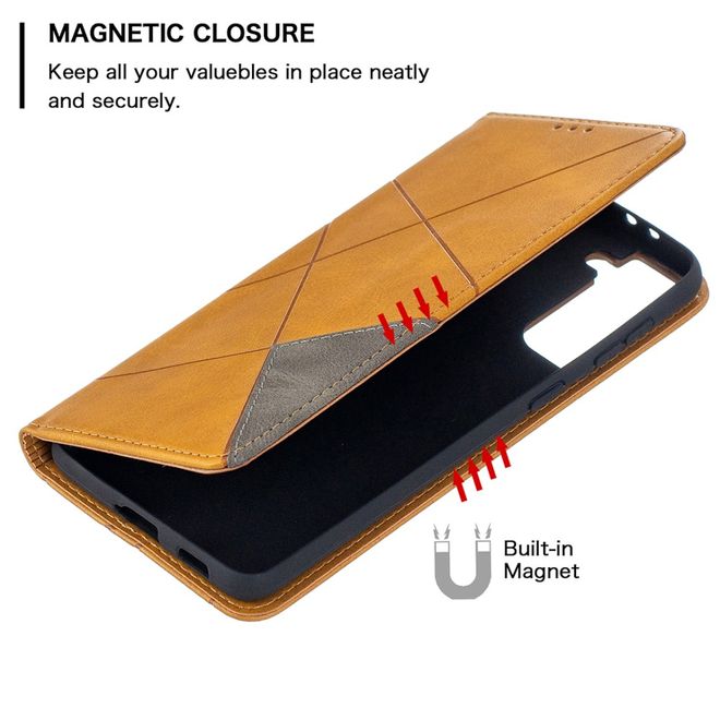 Samsung Galaxy S21+ Hülle - Elegantes Bookcover - braun