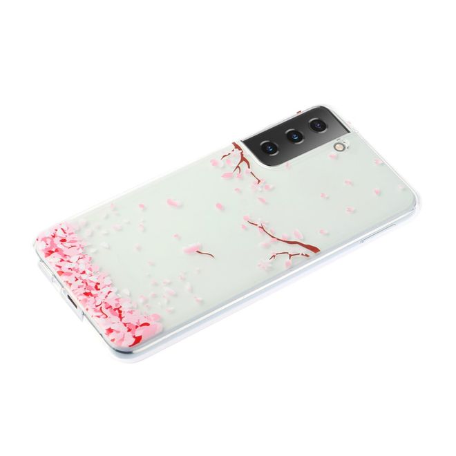 Samsung Galaxy S21 Handyhülle - Softcase Image Plastik Series - fallende Blüten