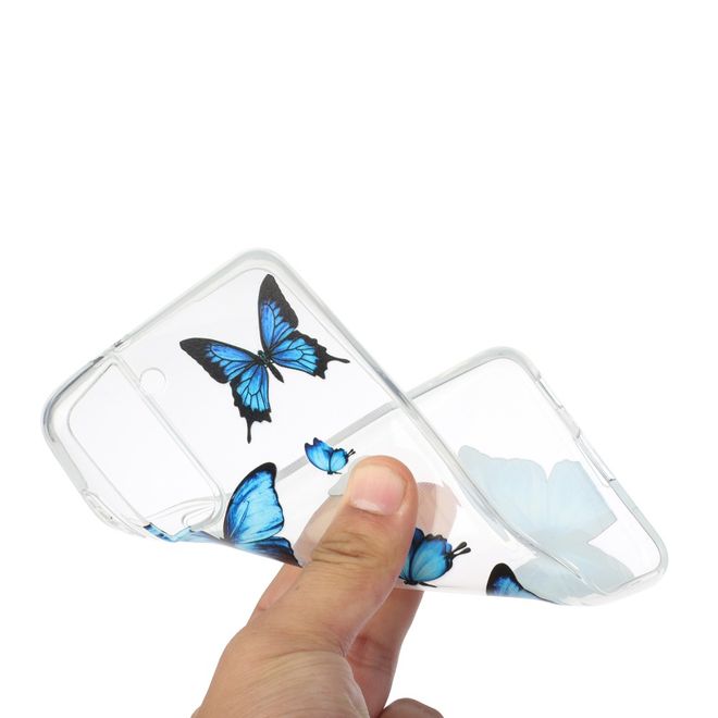 Samsung Galaxy S21+ Handyhülle - Softcase Image Plastik Series - blauer Schmetterling