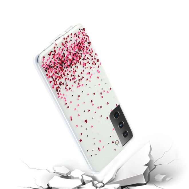 Samsung Galaxy S21+ Handyhülle - Softcase Image Plastik Series - kleine Herze