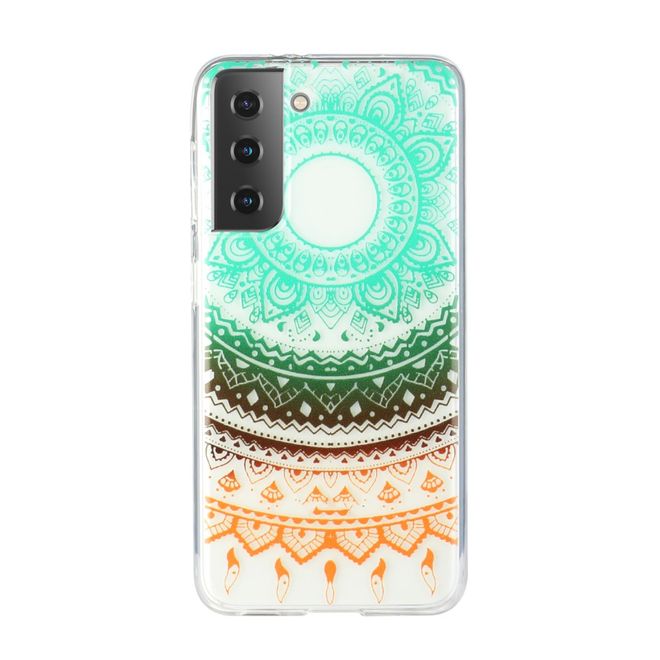 Samsung Galaxy S21+ Handyhülle - Softcase Image Plastik Series - farbiges Mandala