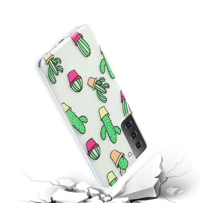 Samsung Galaxy S21+ Handyhülle - Softcase Image Plastik Series - Kaktus