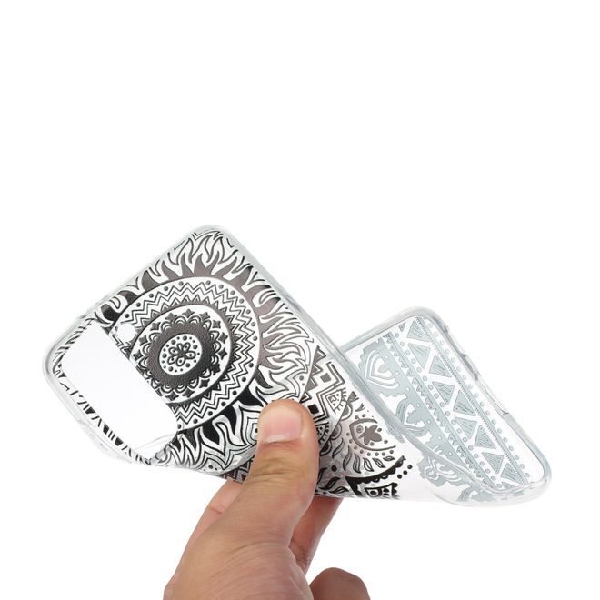 Samsung Galaxy S21+ Handyhülle - Softcase Image Plastik Series - schwarzes Mandala