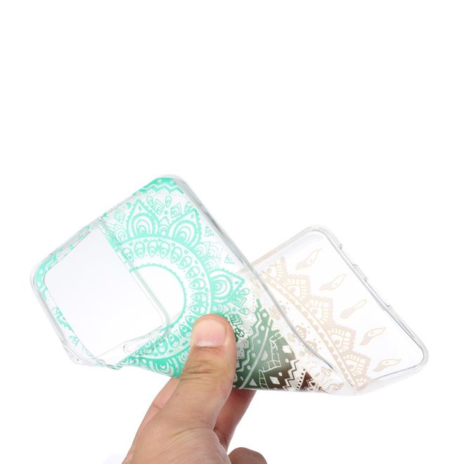 Samsung Galaxy S21 Ultra Handyhülle - Softcase Image Plastik Series - farbiges Mandala