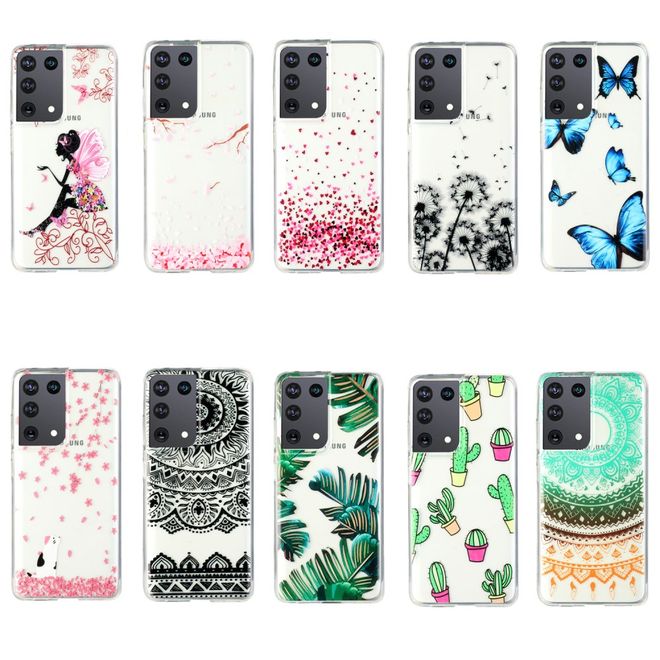 Samsung Galaxy S21 Ultra Handyhülle - Softcase Image Plastik Series - farbiges Mandala