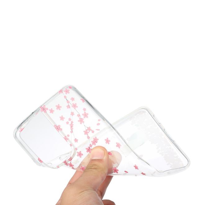 Samsung Galaxy S21 Ultra Handyhülle - Softcase Image Plastik Series - Katze und Blumen