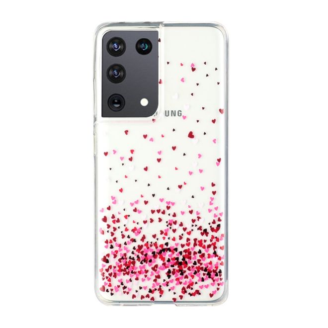Samsung Galaxy S21 Ultra Handyhülle - Softcase Image Plastik Series - kleine Herze