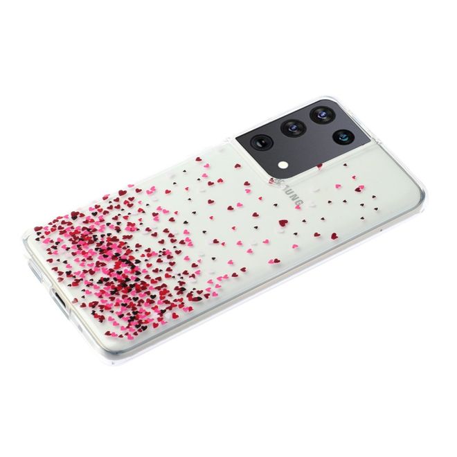 Samsung Galaxy S21 Ultra Handyhülle - Softcase Image Plastik Series - kleine Herze