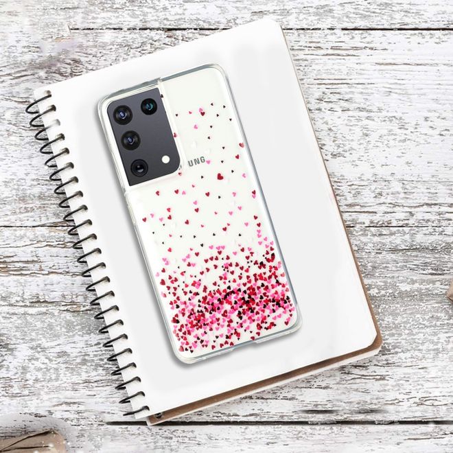 Samsung Galaxy S21 Ultra Handyhülle - Softcase Image Plastik Series - kleine Herze