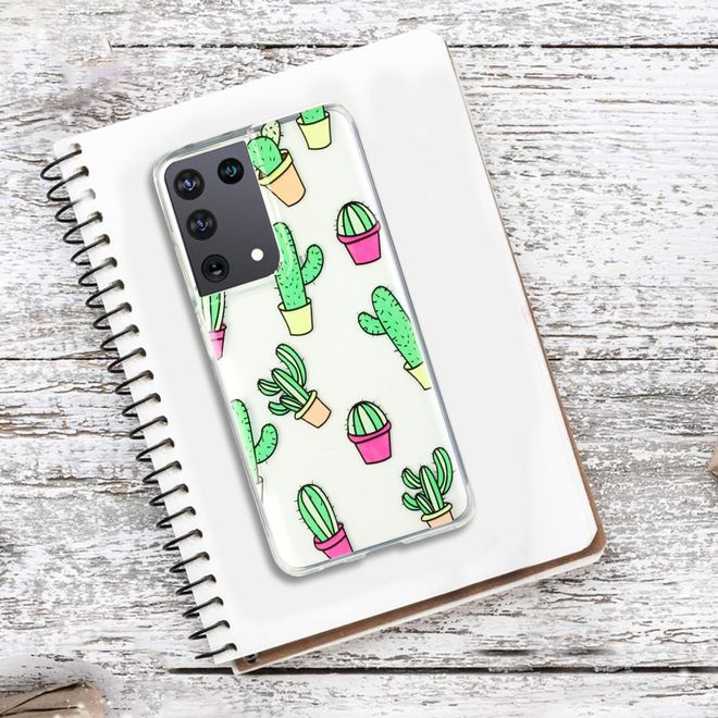 Samsung Galaxy S21 Ultra Handyhülle - Softcase Image Plastik Series - Kaktus