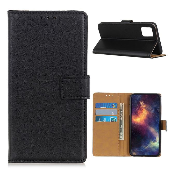 Samsung Galaxy A52s 5G / A52 5G / 4G Handy Hülle - Classic II Leder Bookcover Series - schwarz